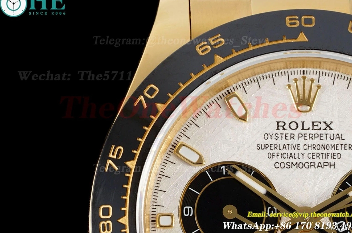 SH4130 QF Daytona 40MM RU Blk YG Weight) 116518 Meteorite V3(Gain 0419